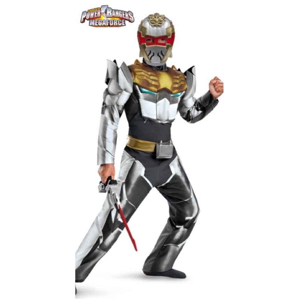 Power Rangers Megaforce Robo Knight Muscle Halloween Costume (Boys’ Medium: 7-8)